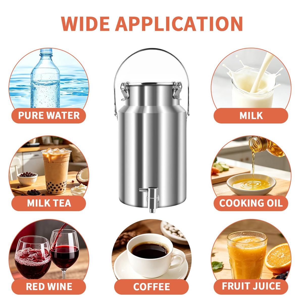 10L Stainless Steel Water Dispenser with Faucet U76973