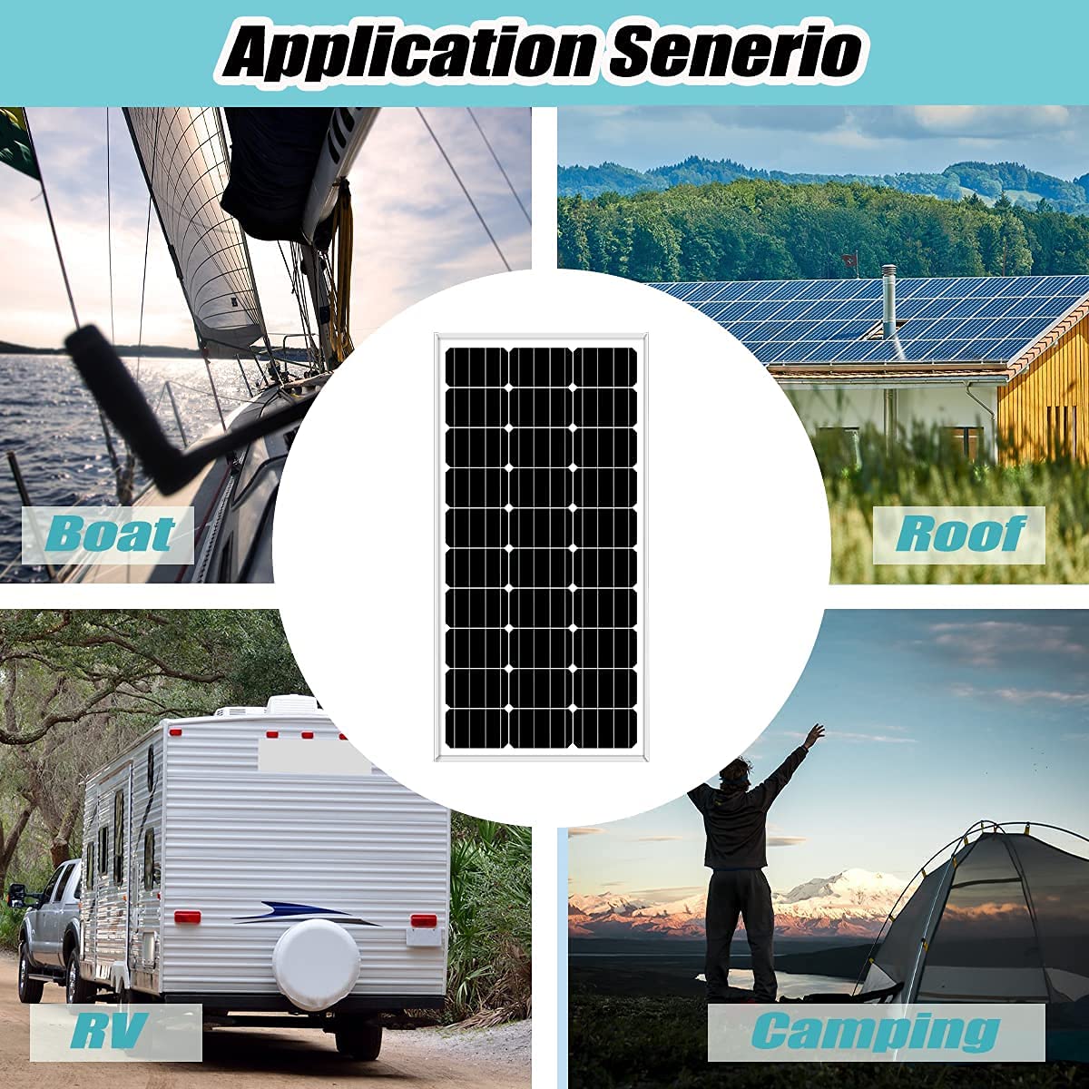 300W Wind Turbine and Solar Panel Kit with Charge Controller S89617