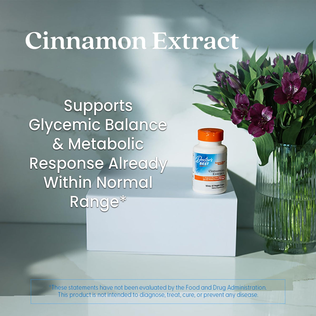 Cinnamon Bark Extract Capsules, 120 Veg Caps B482