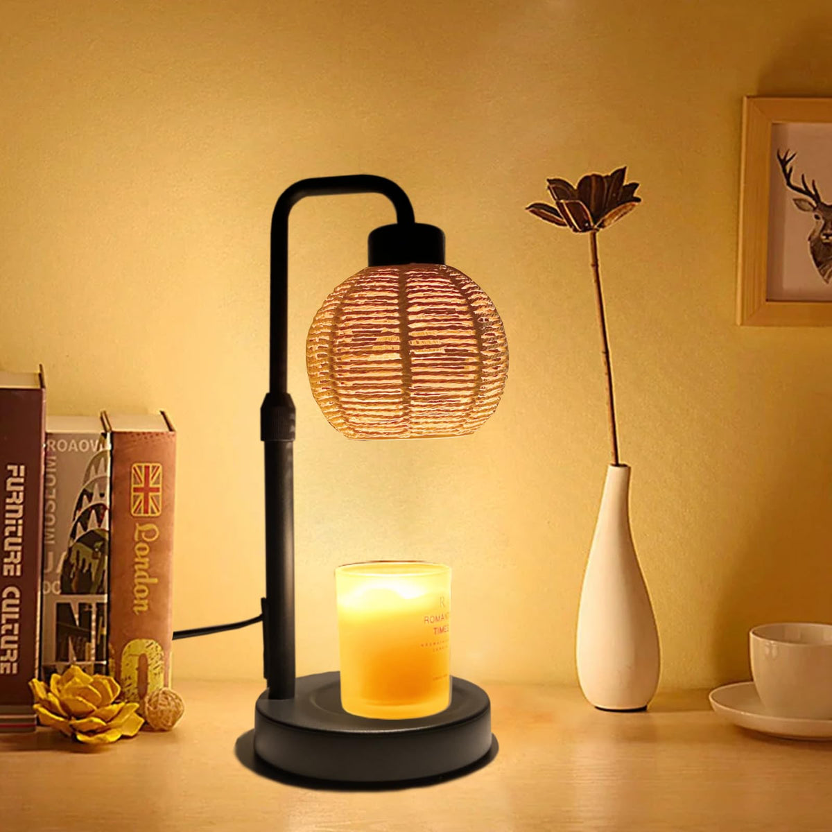 Electric Candle Warmer Lamp with Timer, Adjustable Dimmable S248