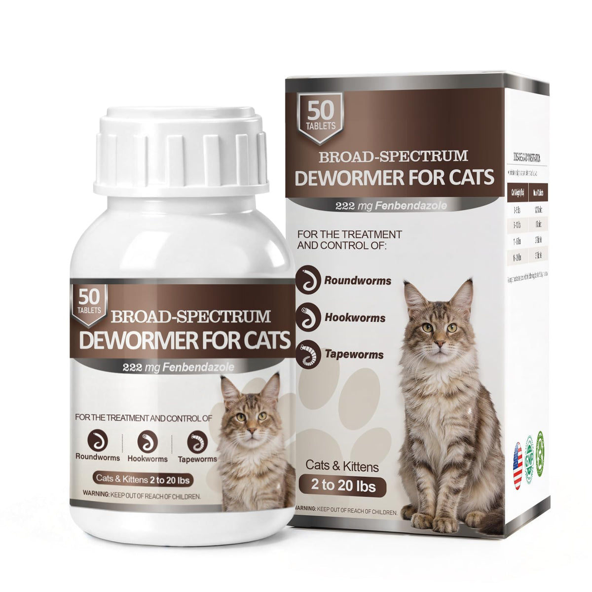 Cat Dewormer 50 Tabs M28485