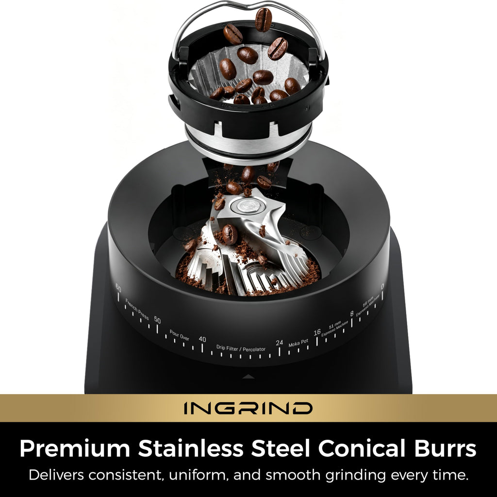 Espresso Machine with Conical Burr Coffee Grinder N459