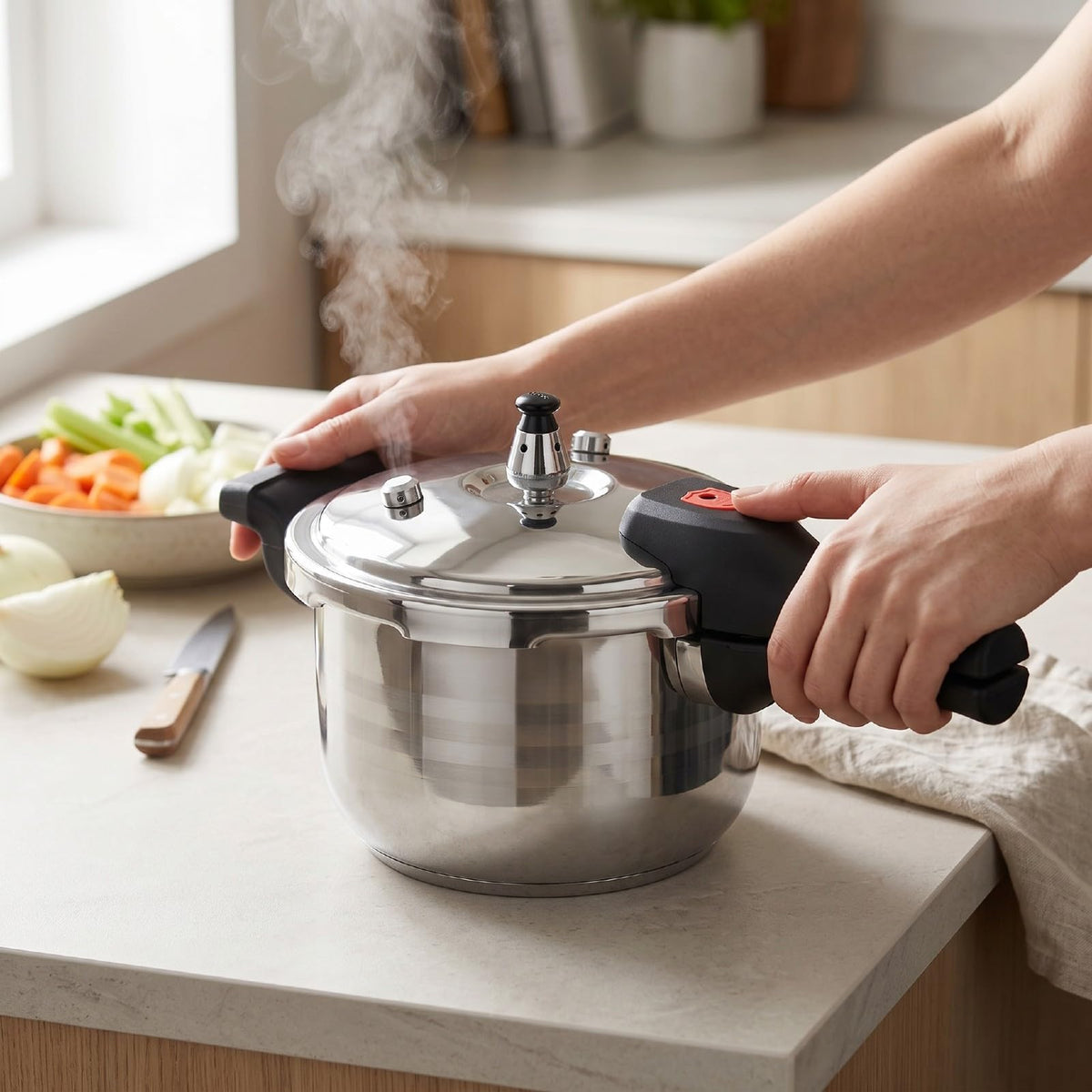 3L Stainless Steel Pressure Cooker C319656
