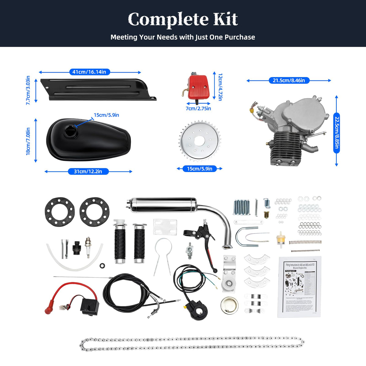 100cc 2 Stroke Bicycle Engine Kit A938443