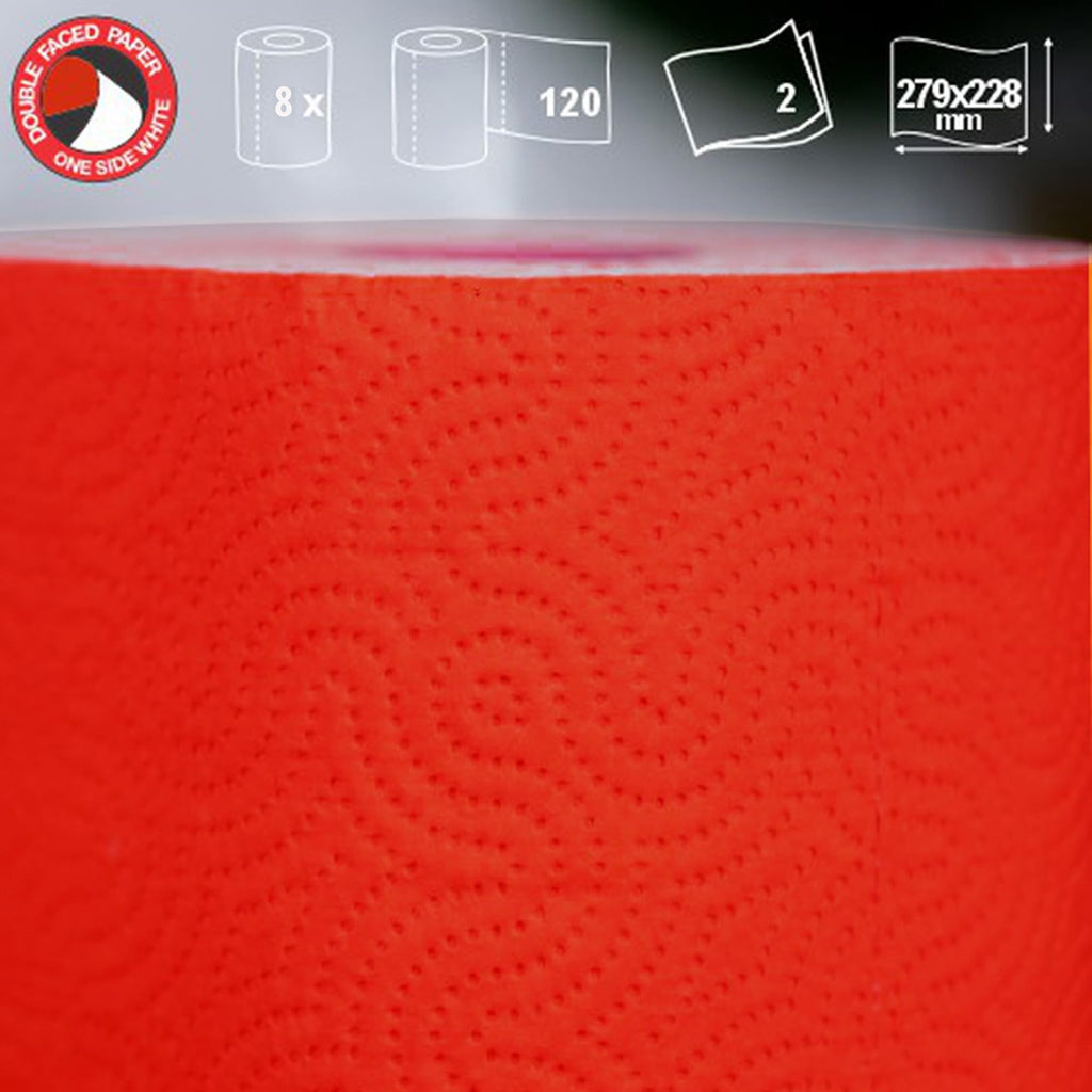 Jumbo Roll 2 Ply Paper Towel Set of 8 V73086
