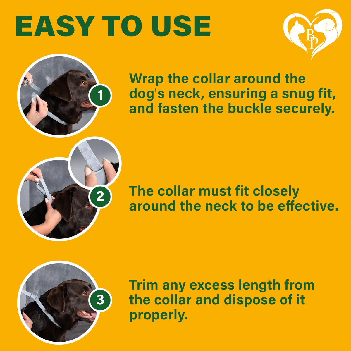 Natural Flea & Tick Collar for Dogs A612