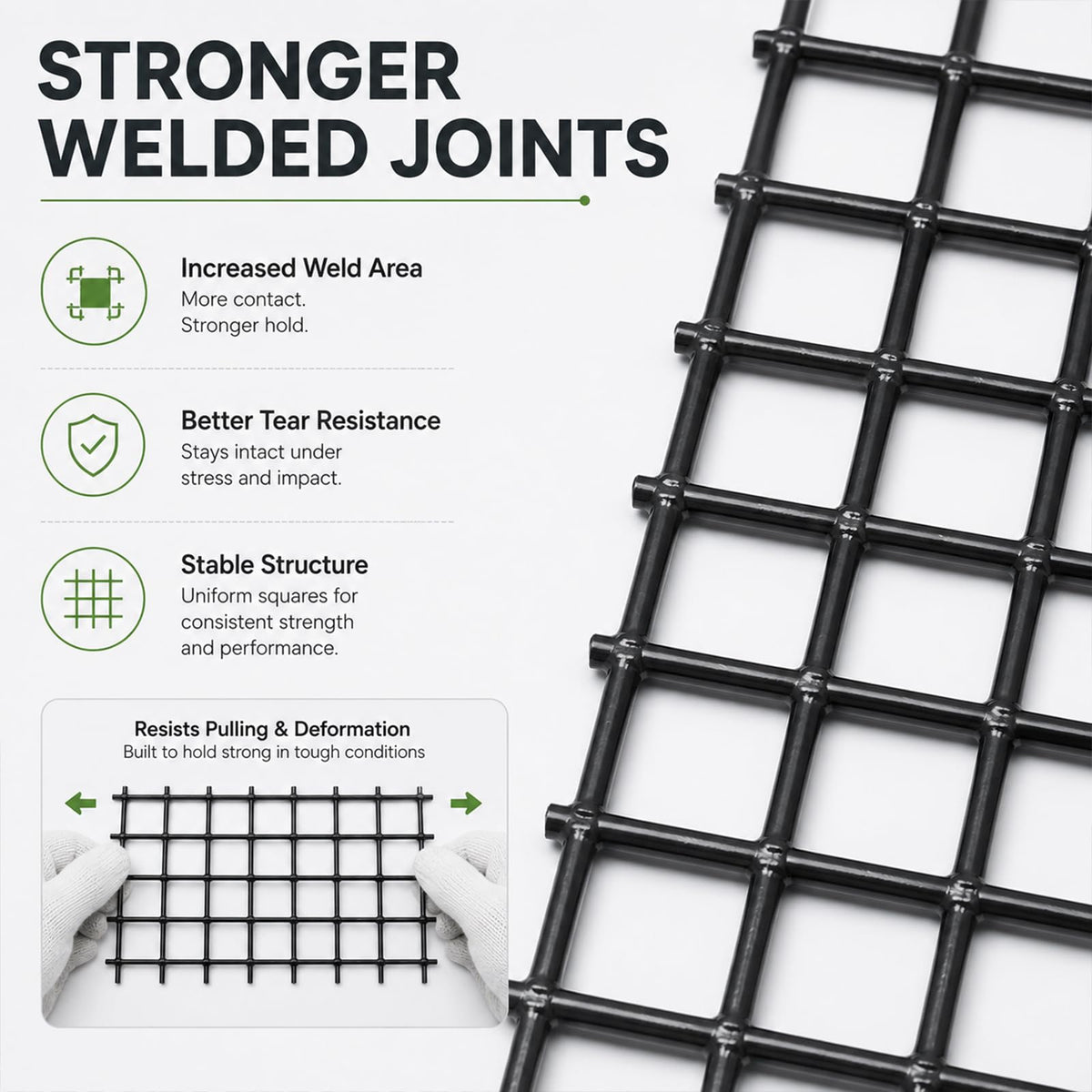 Black 1/2 inch 19 Gauge Wire Mesh Roll U270
