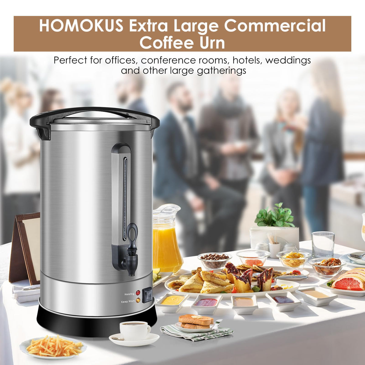 120 Cup 18L Stainless Steel Commercial Coffee Urn N87291