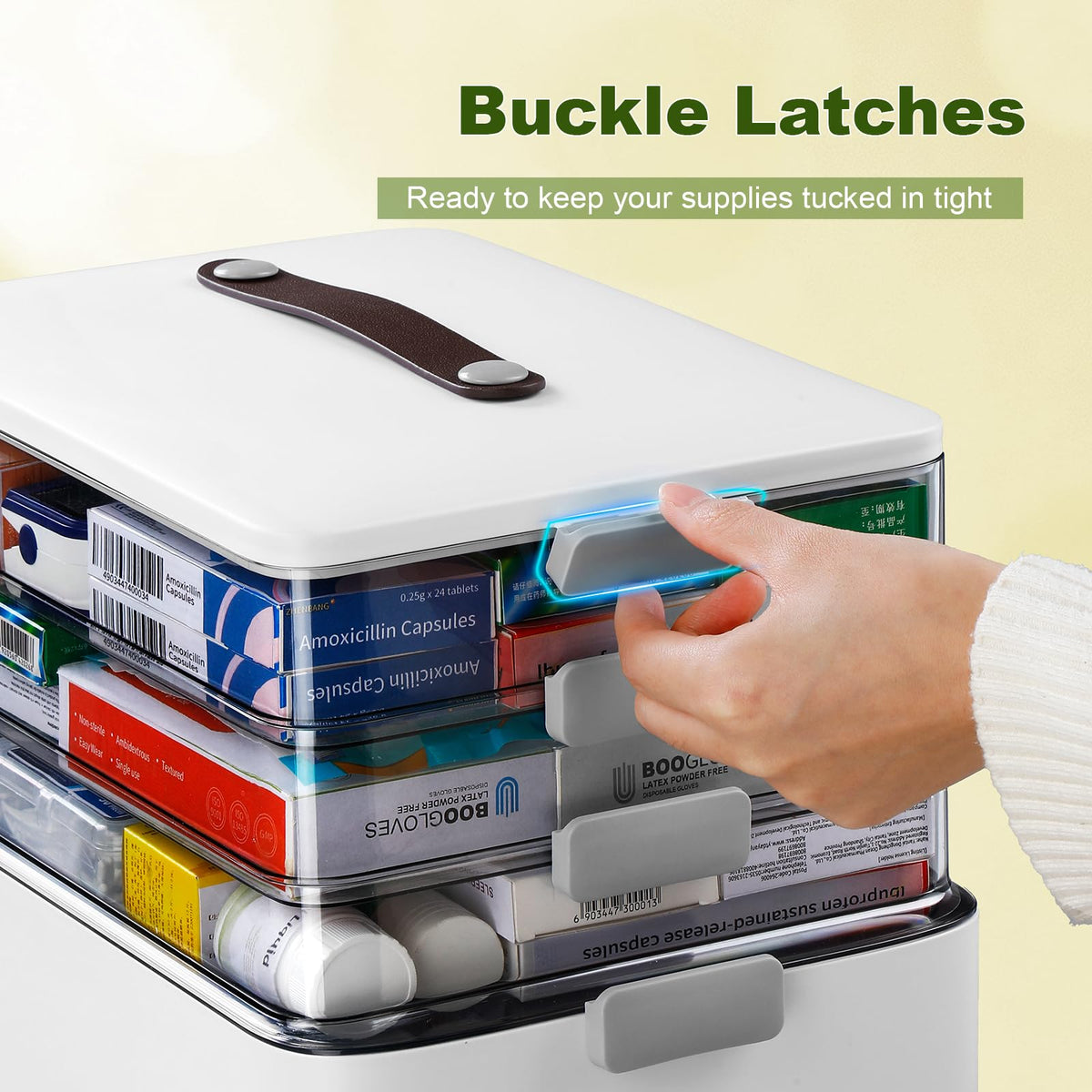 Medicine Cabinet Organizers Storage Box V40424