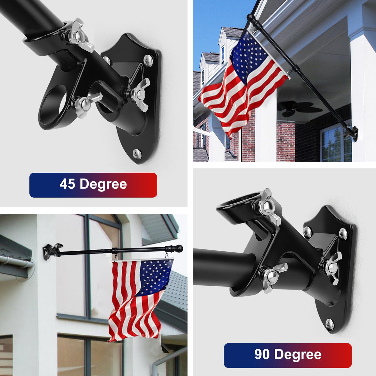 Heavy Duty Aluminum Flag Pole Holder S5153
