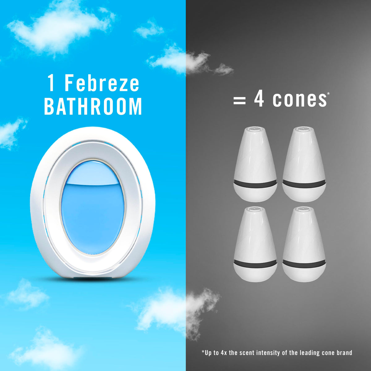Bathroom Air Freshener Linen & Sky Scent 4 Count L4903