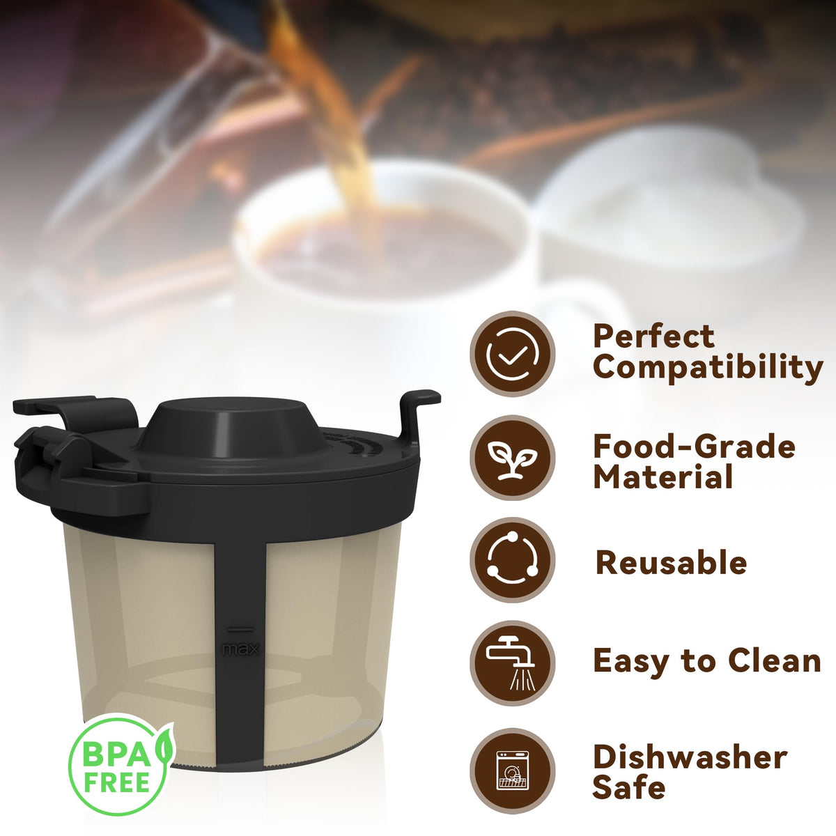 Basket Filters for Ninja Coffee Filter, 1 Pack V493145
