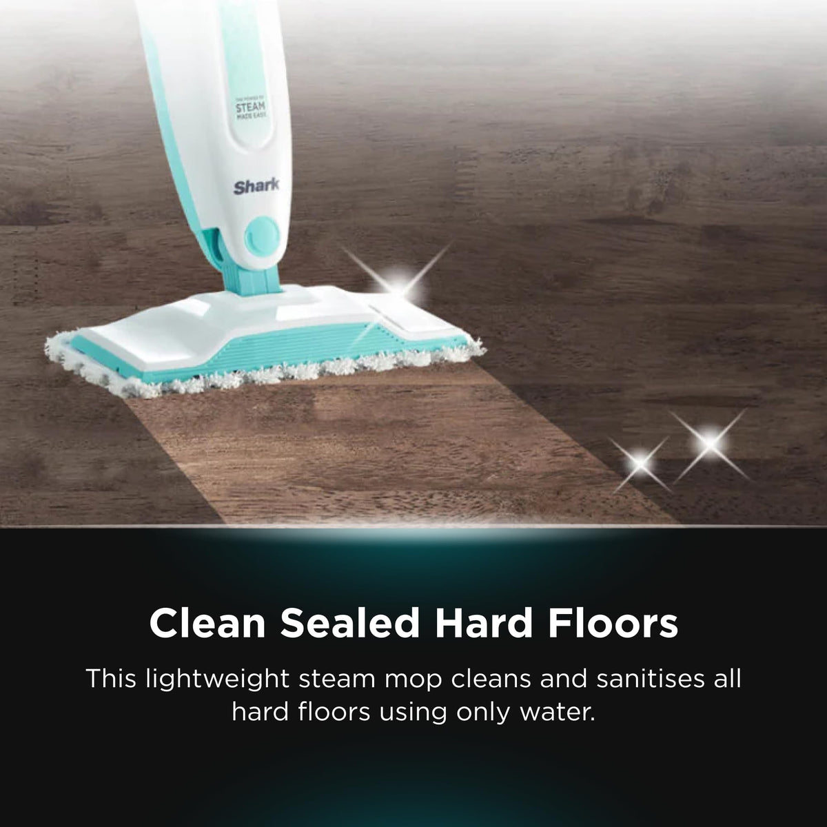 White Steam Mop Hard Floor Cleaner with XL Removable Water Tank B807