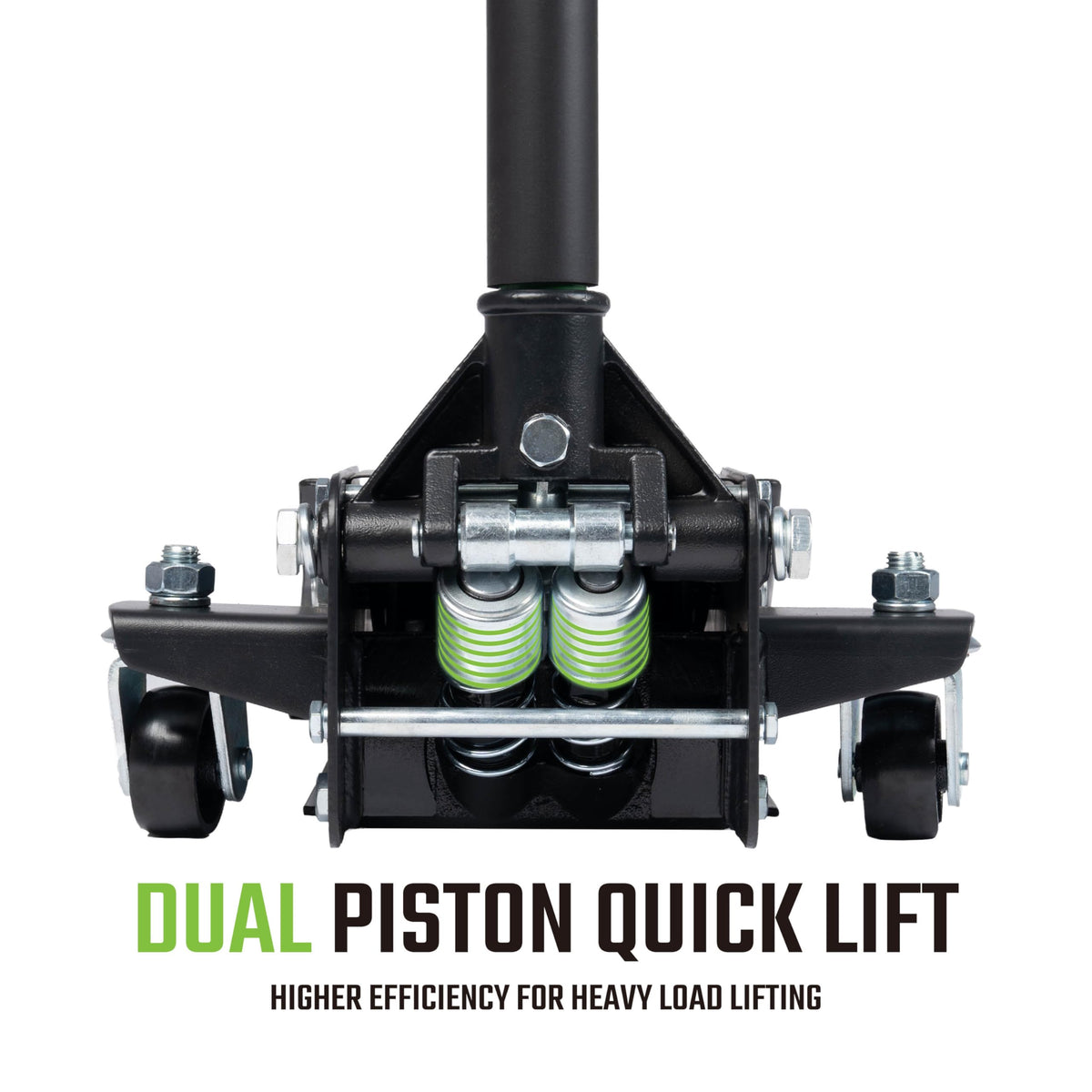 Heavy-Duty 3-Ton Low Profile Hydraulic Floor Jack Steel Dual Piston Pump A6652