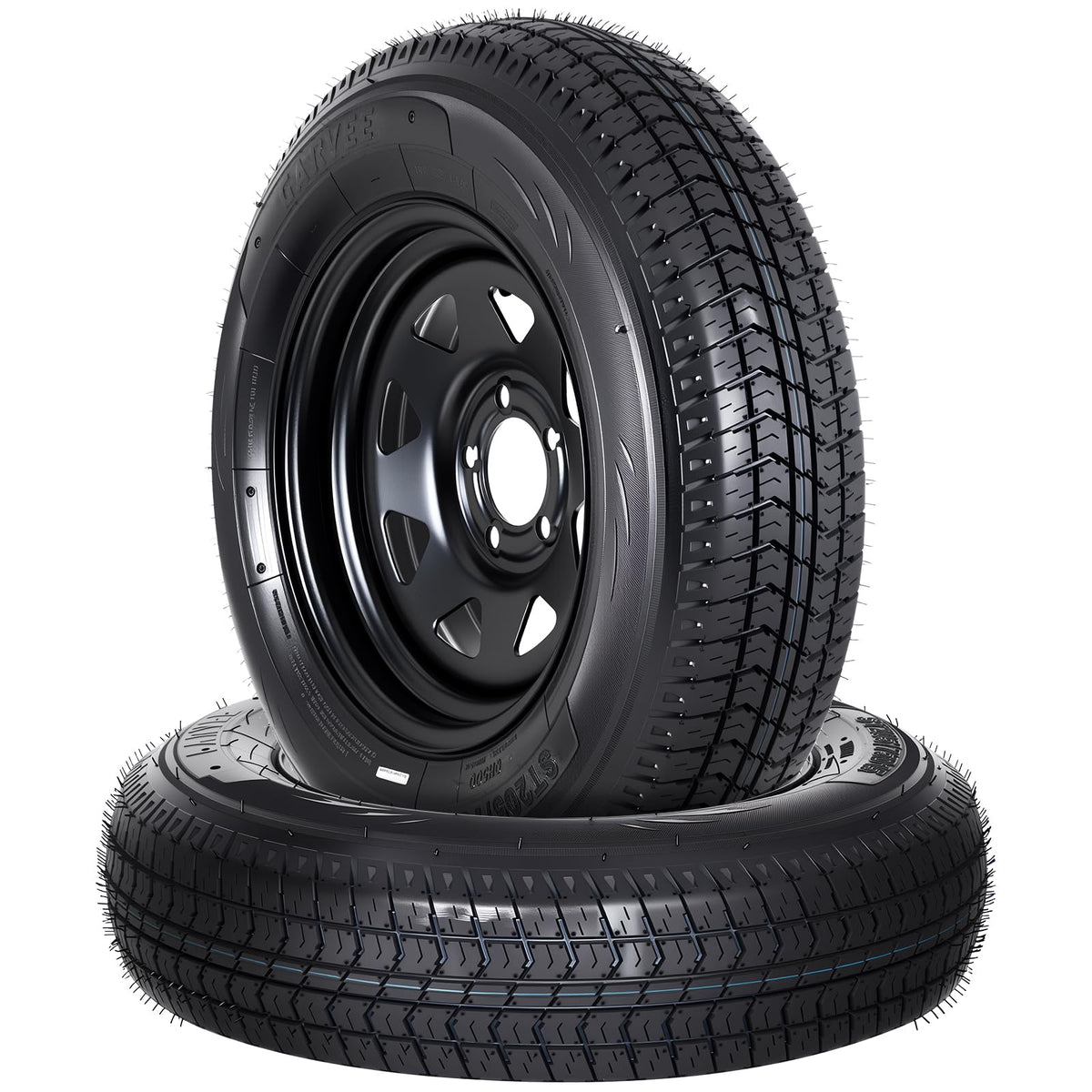 2-Pack ST205/75D15 Trailer Tires and 15" Rims O9348