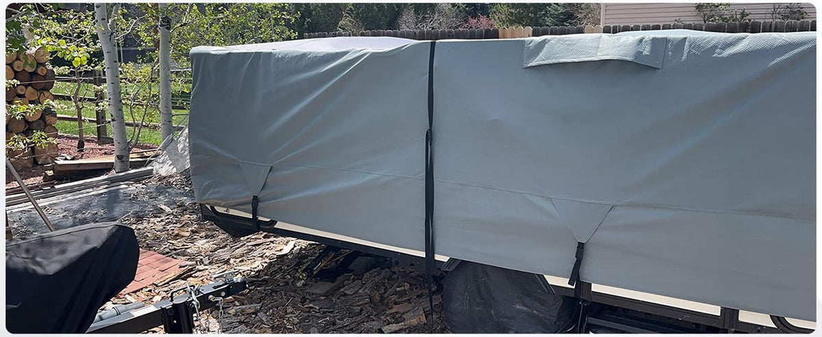 Waterproof Pop Up Camper Tent Trailer Cover 10'-12' J110