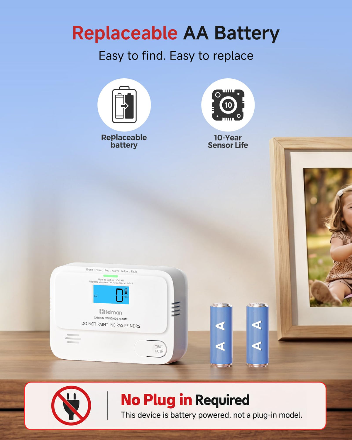 Carbon Monoxide Detectors 3 Pack E174135