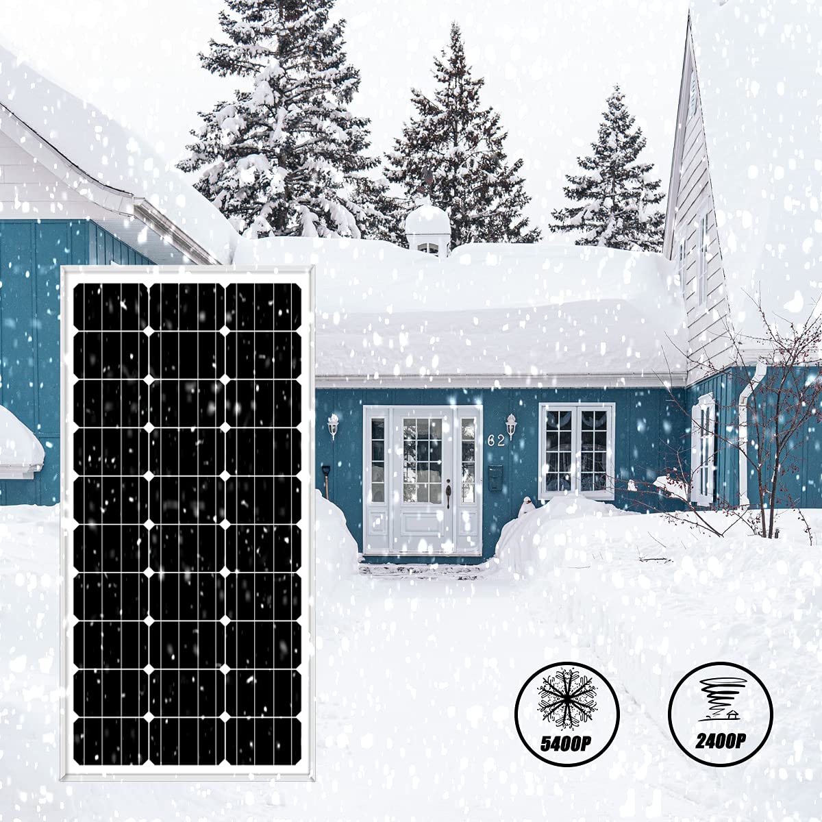 300W Wind Turbine and Solar Panel Kit with Charge Controller S89617
