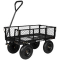 400 Lbs Capacity Mesh Steel Garden Cart with 10" All Terrain Wheels B604978