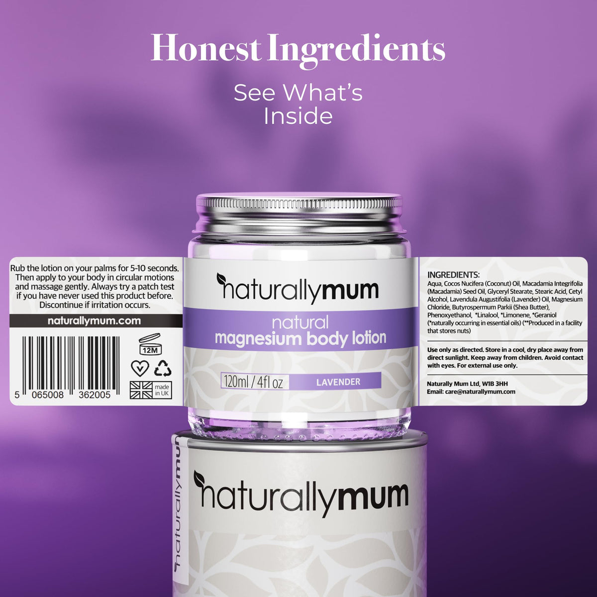 Magnesium Body Lotion Bundle Lavender & Unscented 2 x 4 fl oz P307