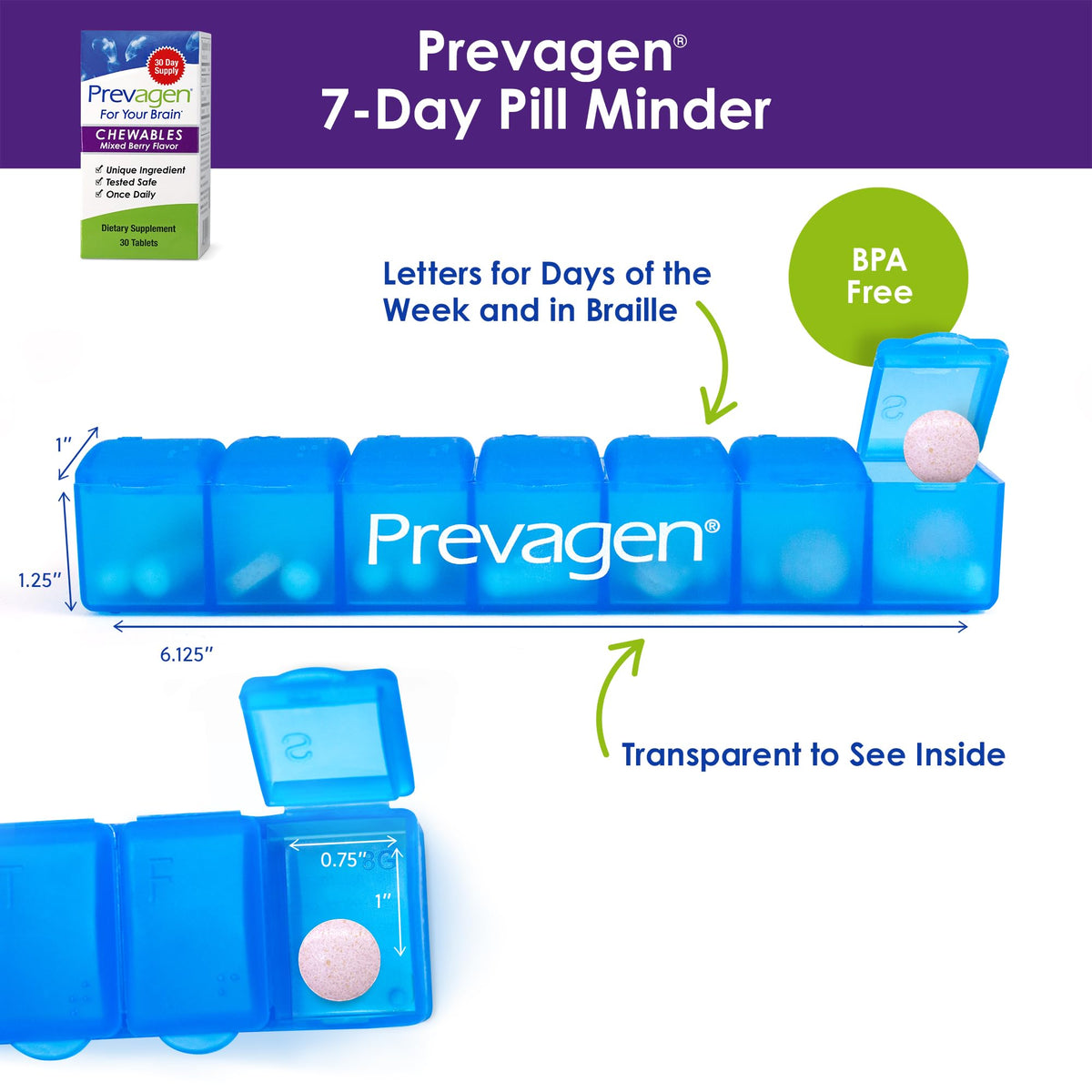 Mixed Berry Chewables 7-Day Pill Minder V897946