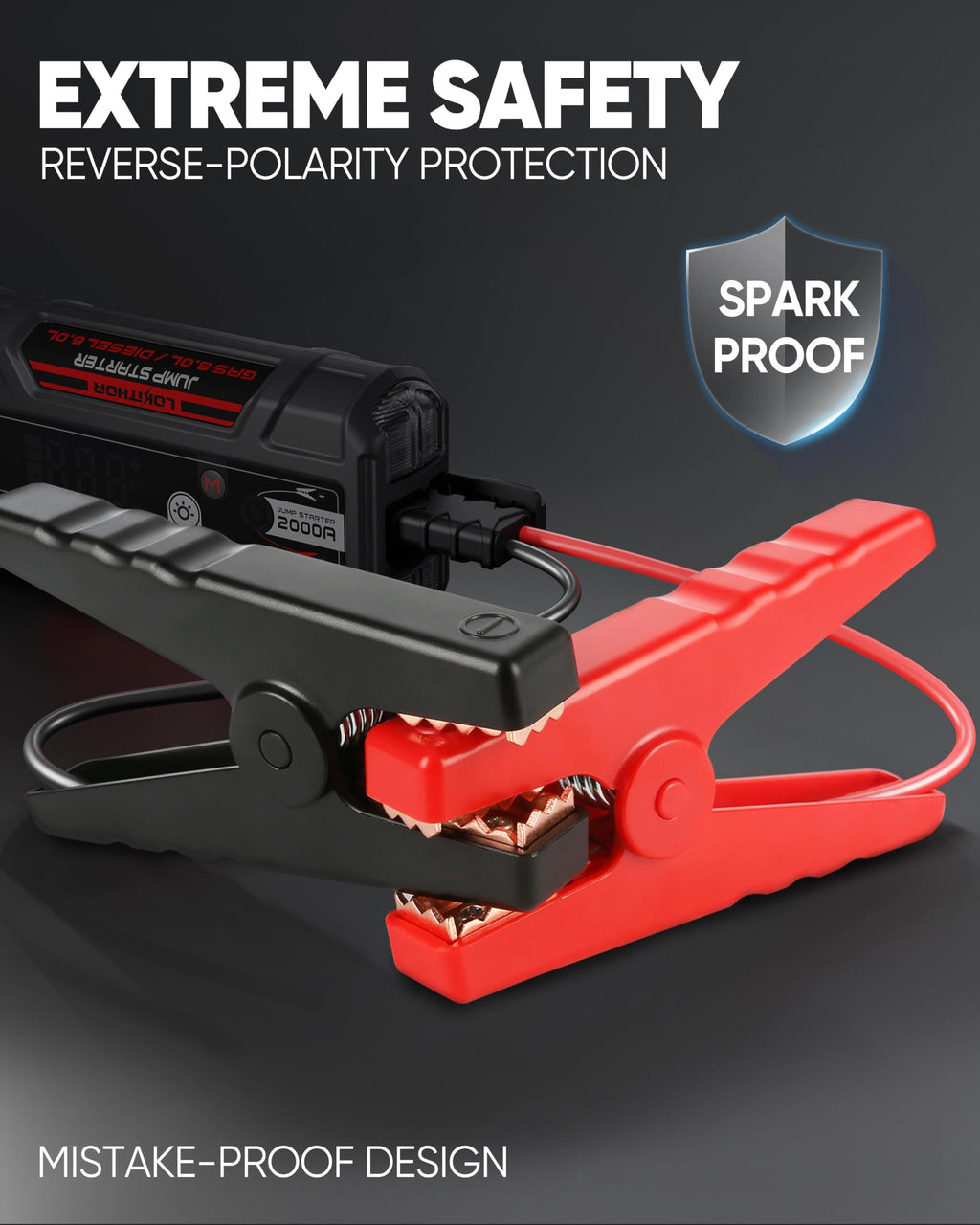 Portable Jump Starter for 8.0L Gas & 6.0L Diesel Engines U430