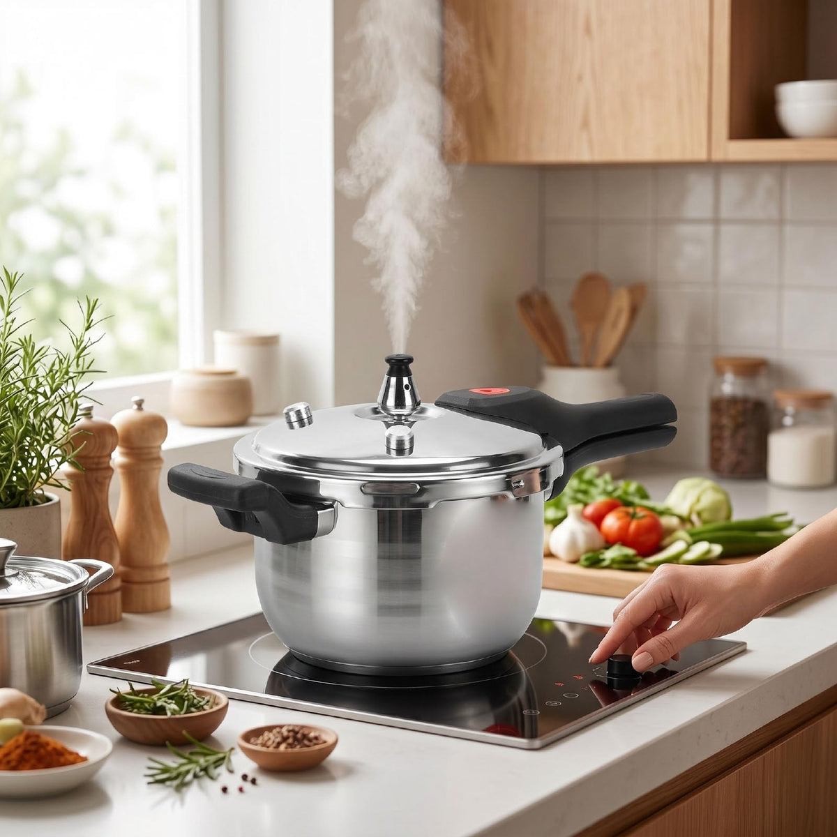 3L Stainless Steel Pressure Cooker C319656