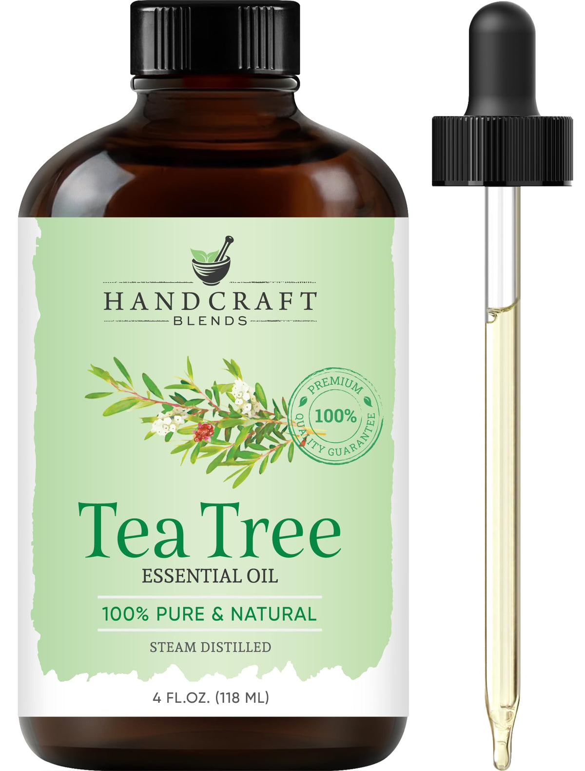 Peppermint Tea Tree Lavender Essential Oil Set 4 Fl. Oz K837212