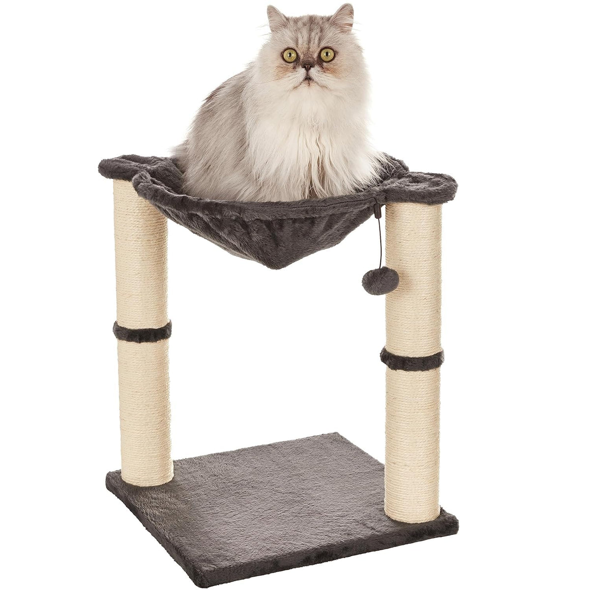 Cat Condo Tower with Hammock Bed and Scratching Posts Z361927