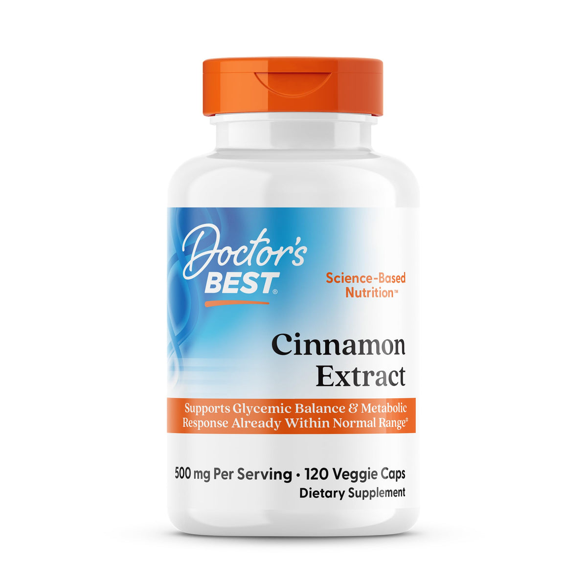 Cinnamon Bark Extract Capsules, 120 Veg Caps B482