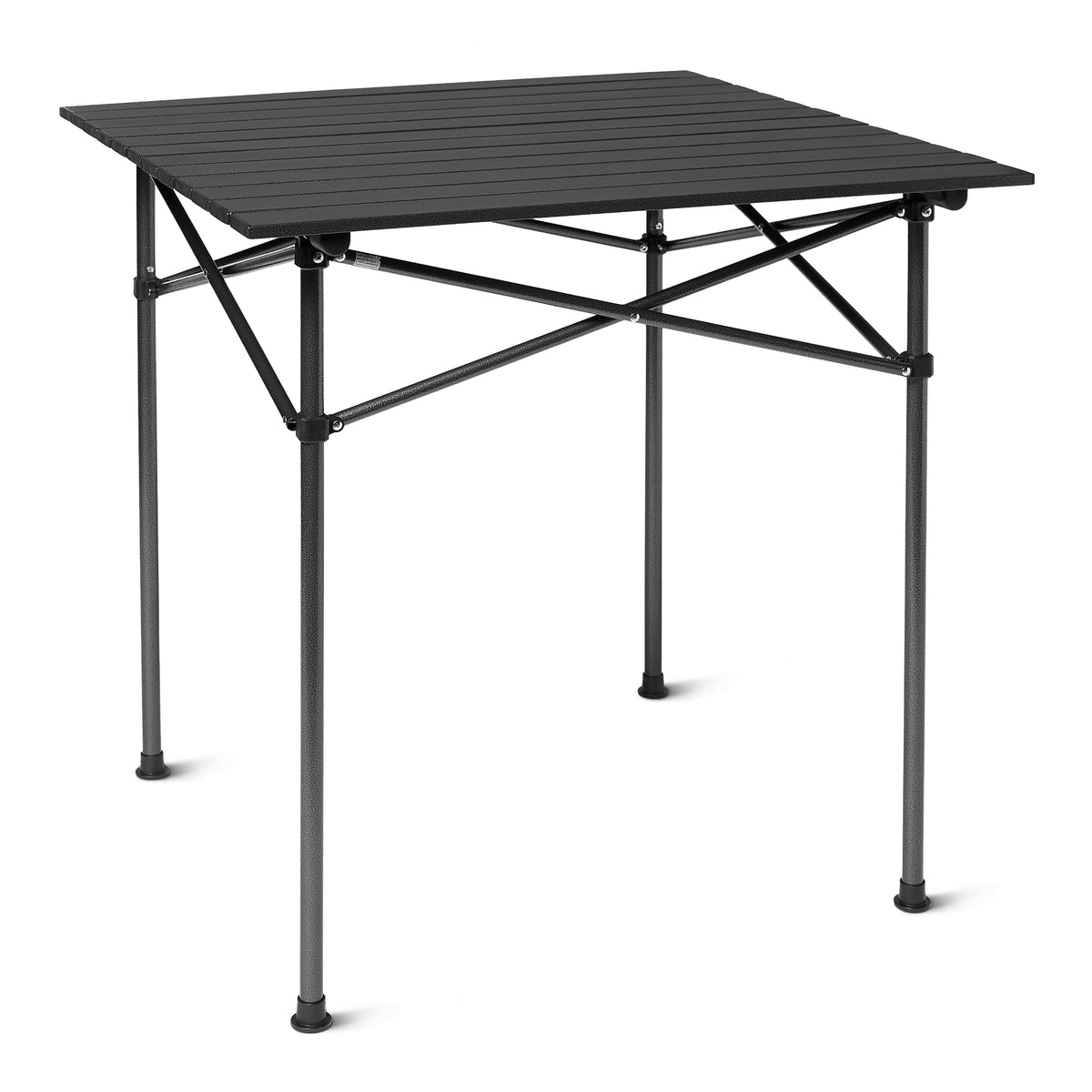 Portable Camping Table with Aluminum Roll-Up Top D3617