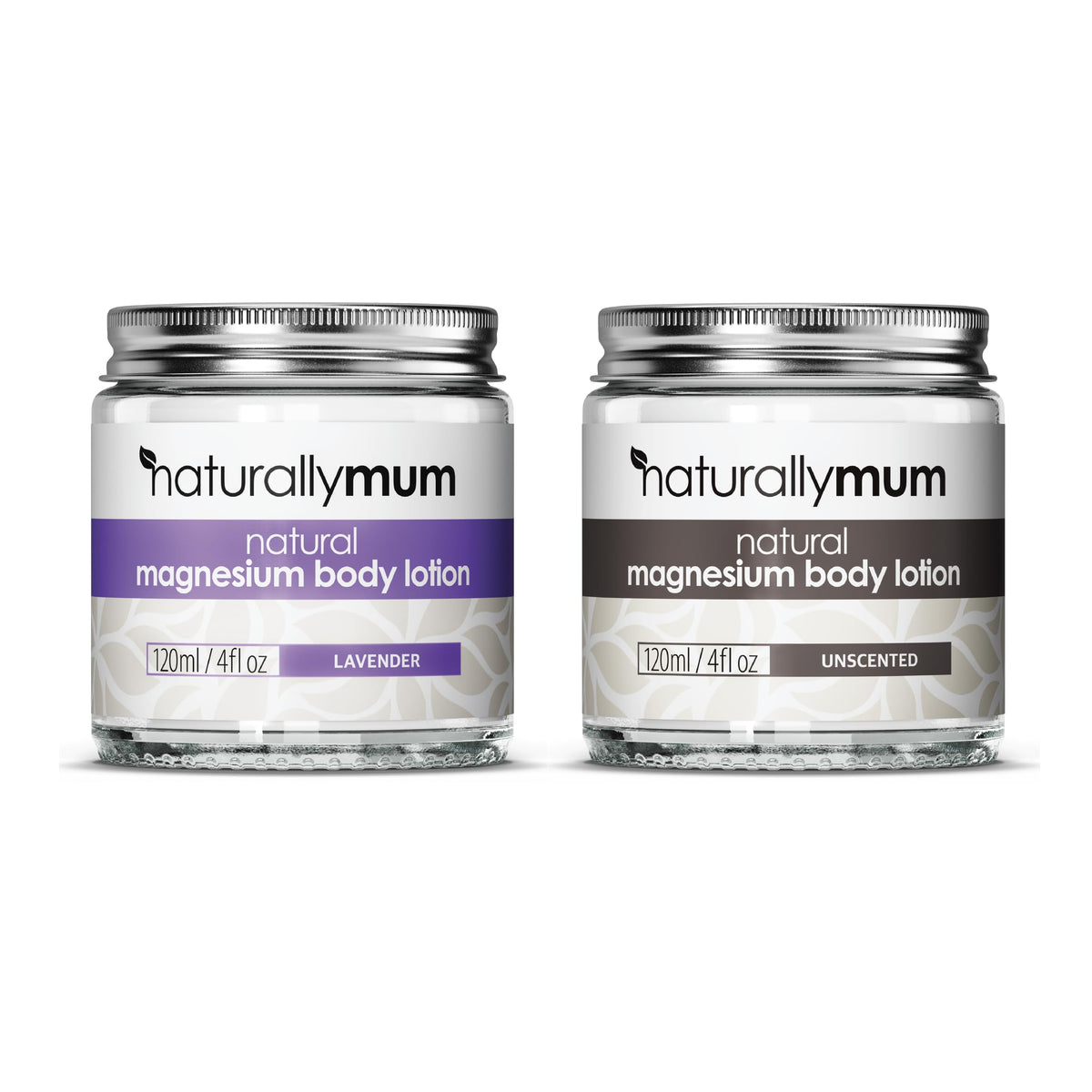Magnesium Body Lotion Bundle Lavender & Unscented 2 x 4 fl oz P307