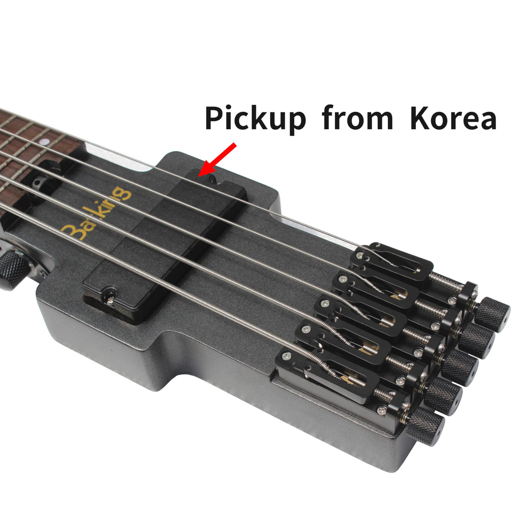 5 Strings Electric Headless Bass Guitar D6229