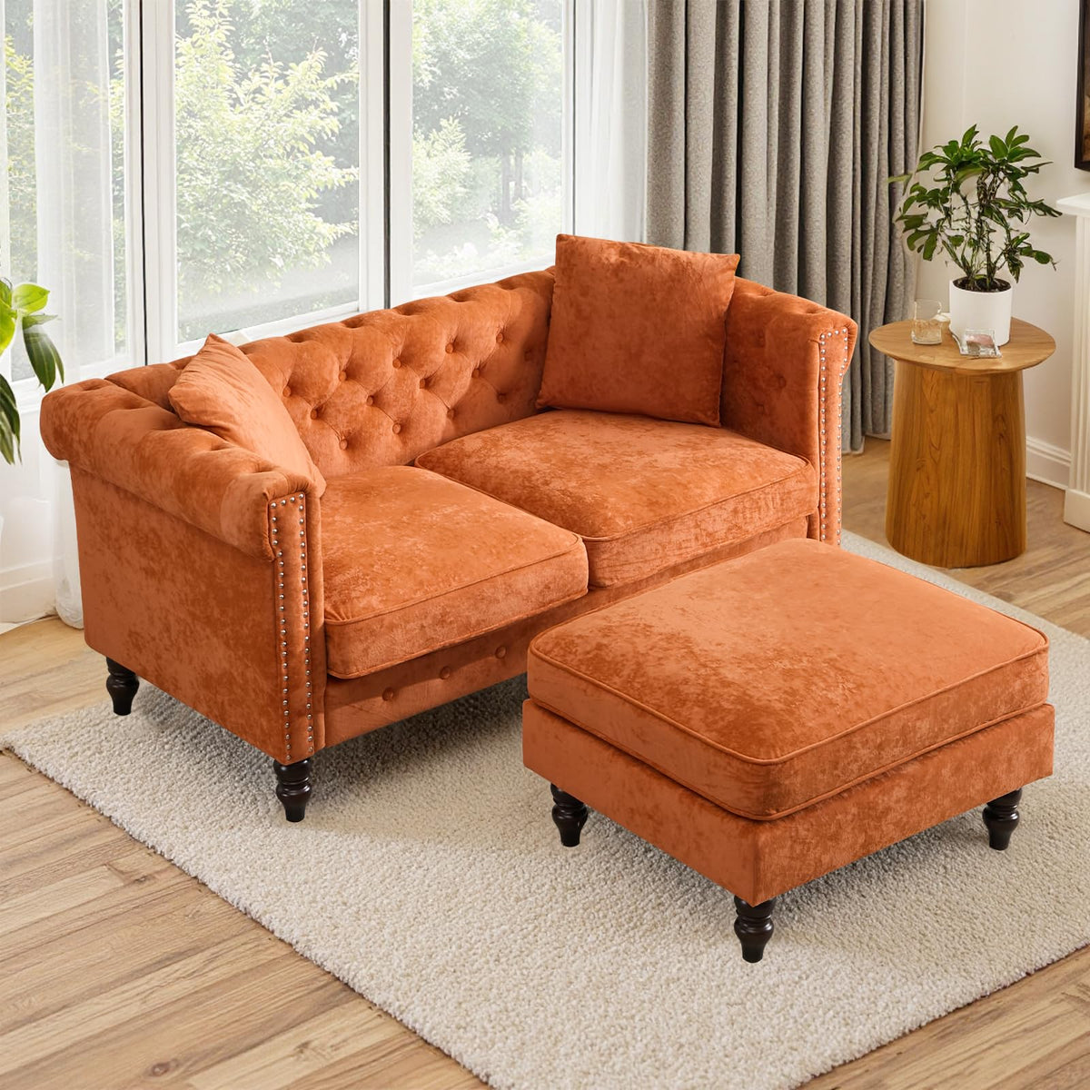 62" Velvet Sofa V945