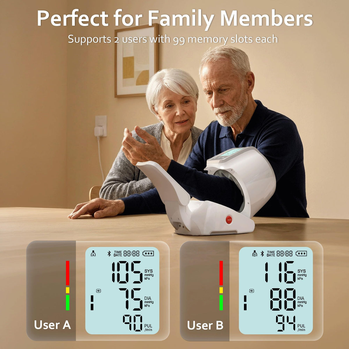 White Upper Arm Blood Pressure Monitor K864688