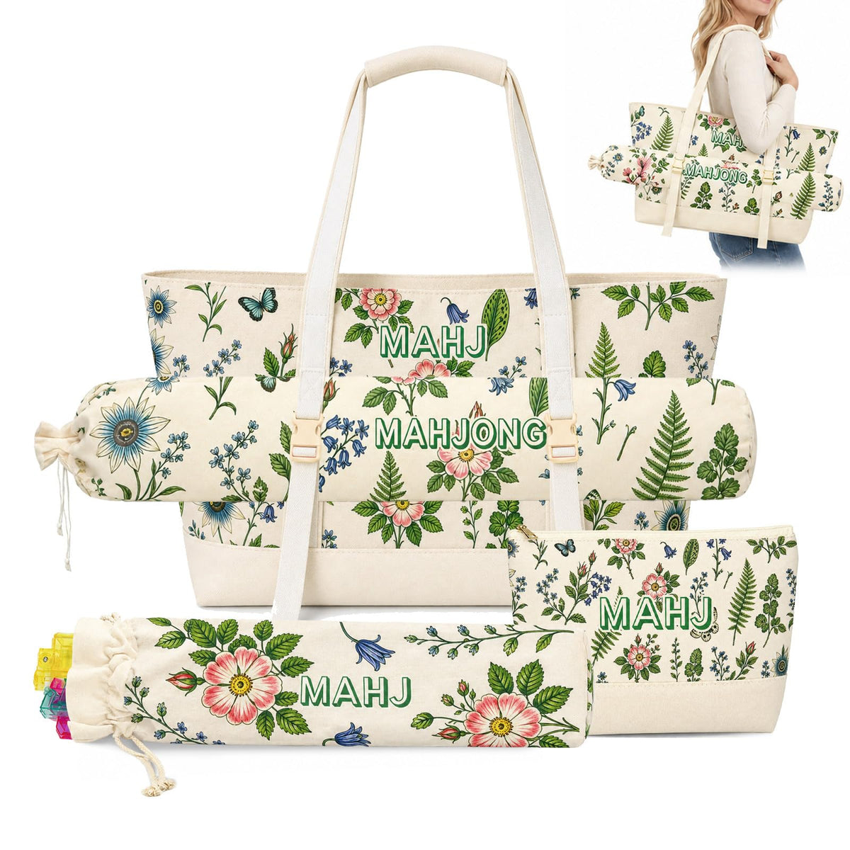 Mahjong Tile Bag Set M8938