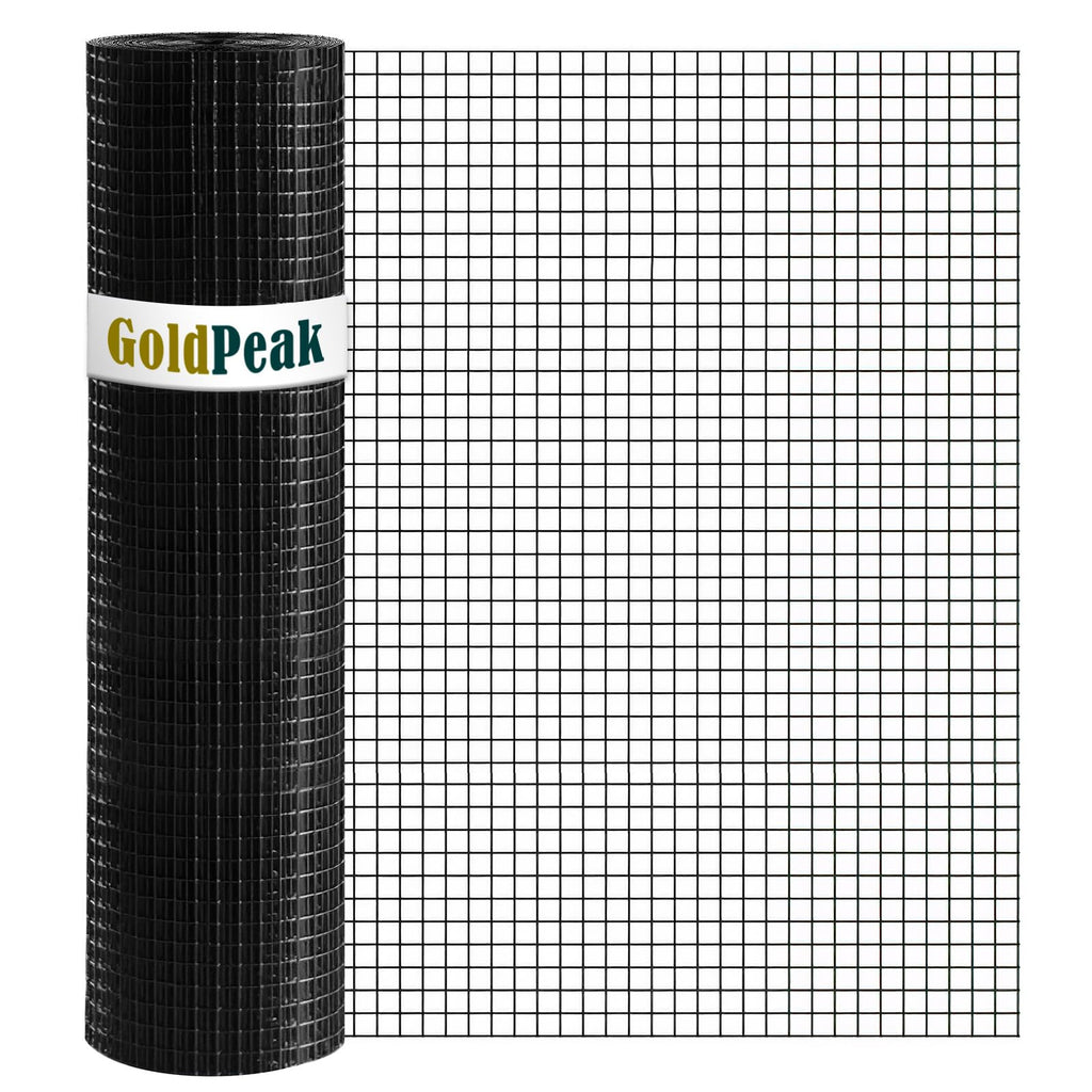 Black 1/2 inch 19 Gauge Wire Mesh Roll U270