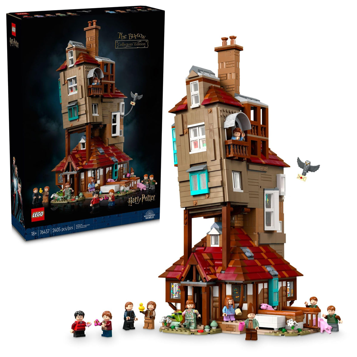 Harry Potter The Burrow Building Set with 10 Minifigures Q37949