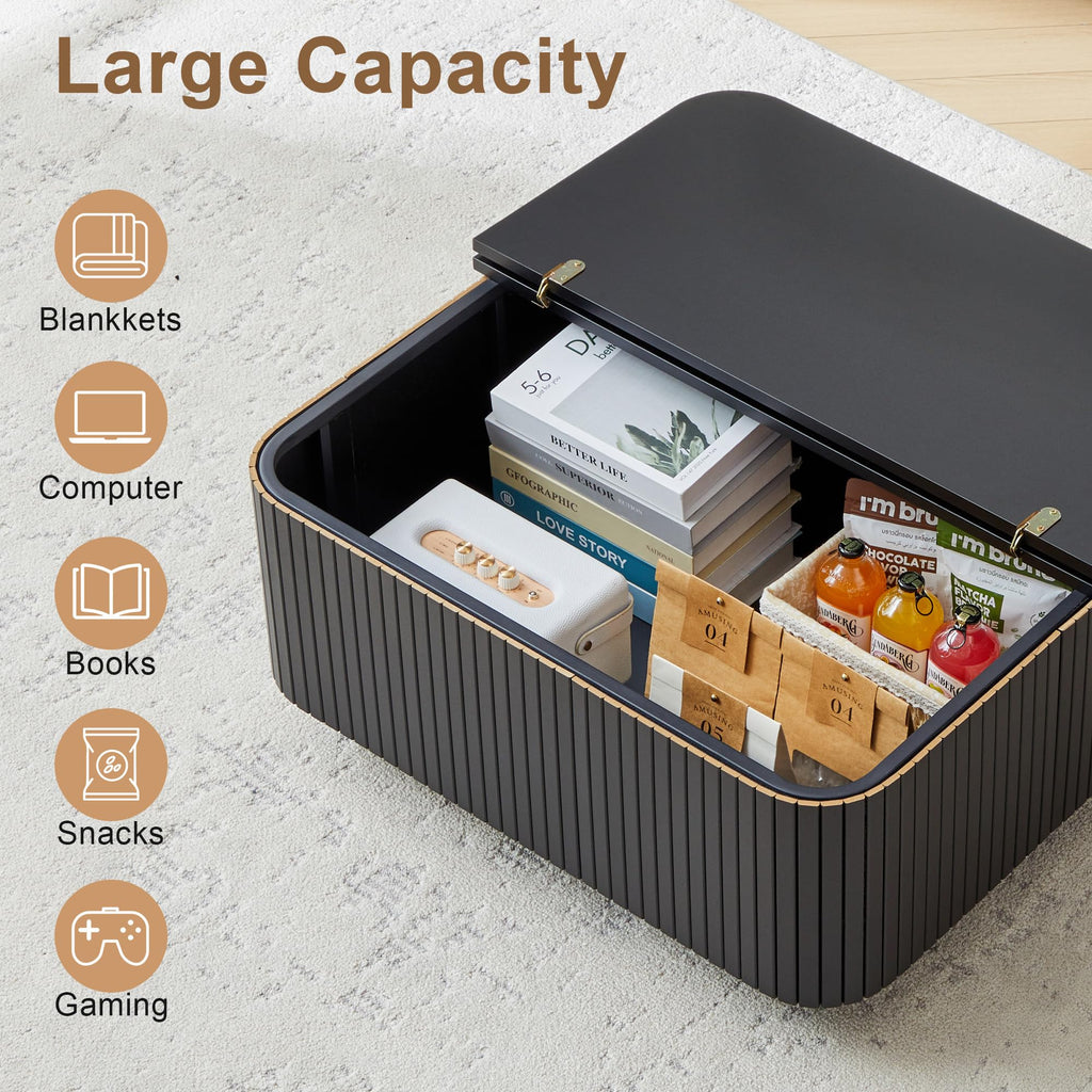 31.5" Square Coffee Table with Storage S8820