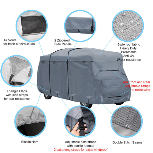 23'-26' Water-Resistant Heavy Duty RV Cover N726638