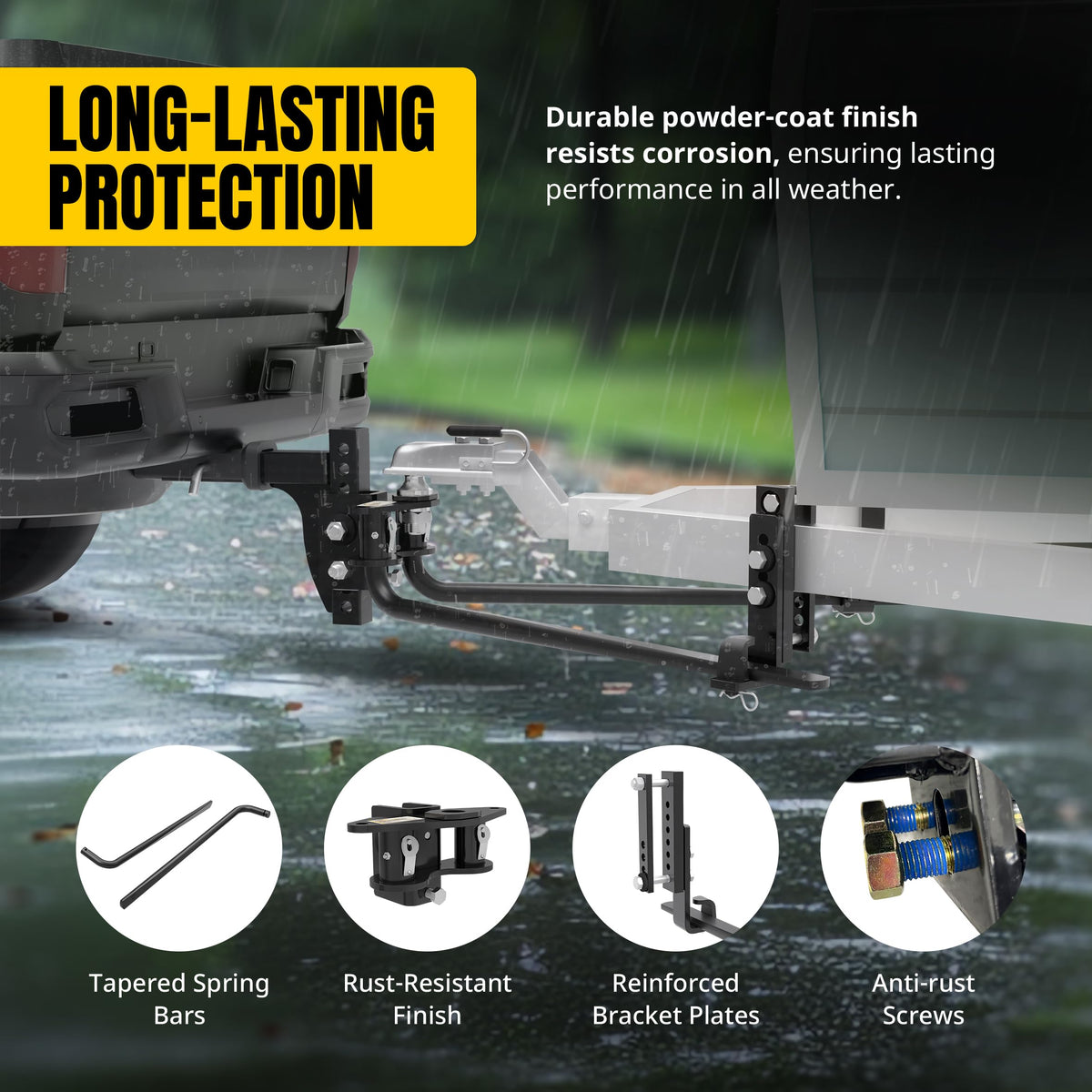 Weight Distribution Hitch with Sway Control Kit, 11,500 lb Capacity, Black G21253
