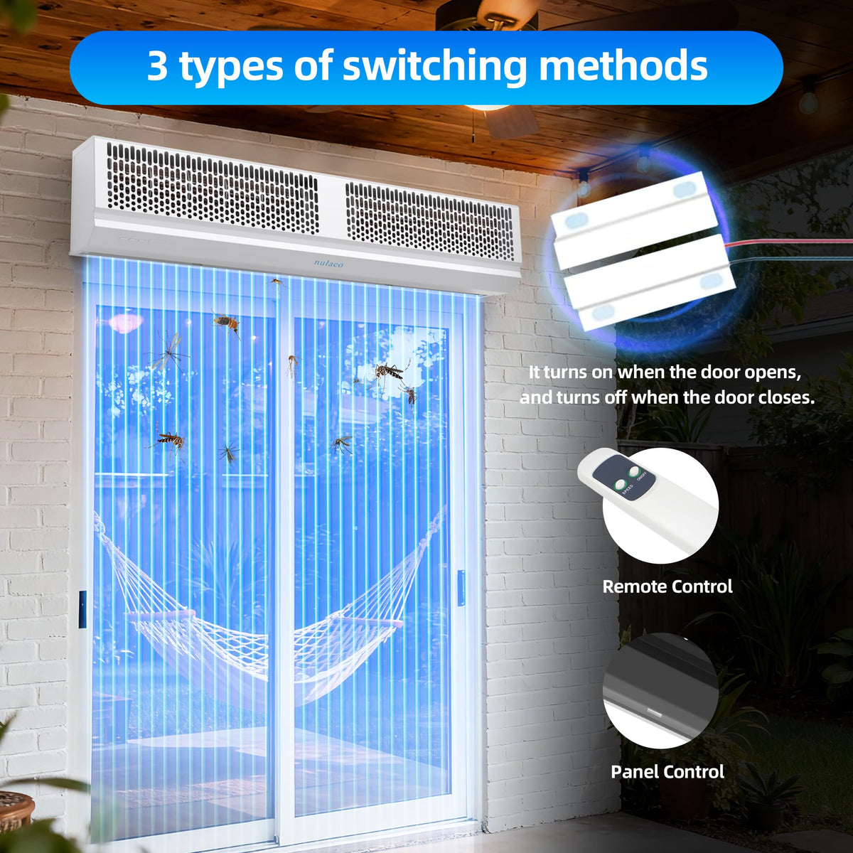 36'' Wall-Mounted 2-Speed Air Curtain P212