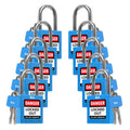 10 Blue Keyed Alike Locks D25734