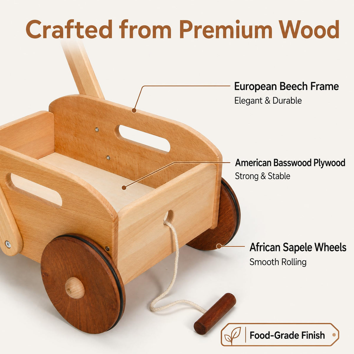 Wooden Baby Walker H48770