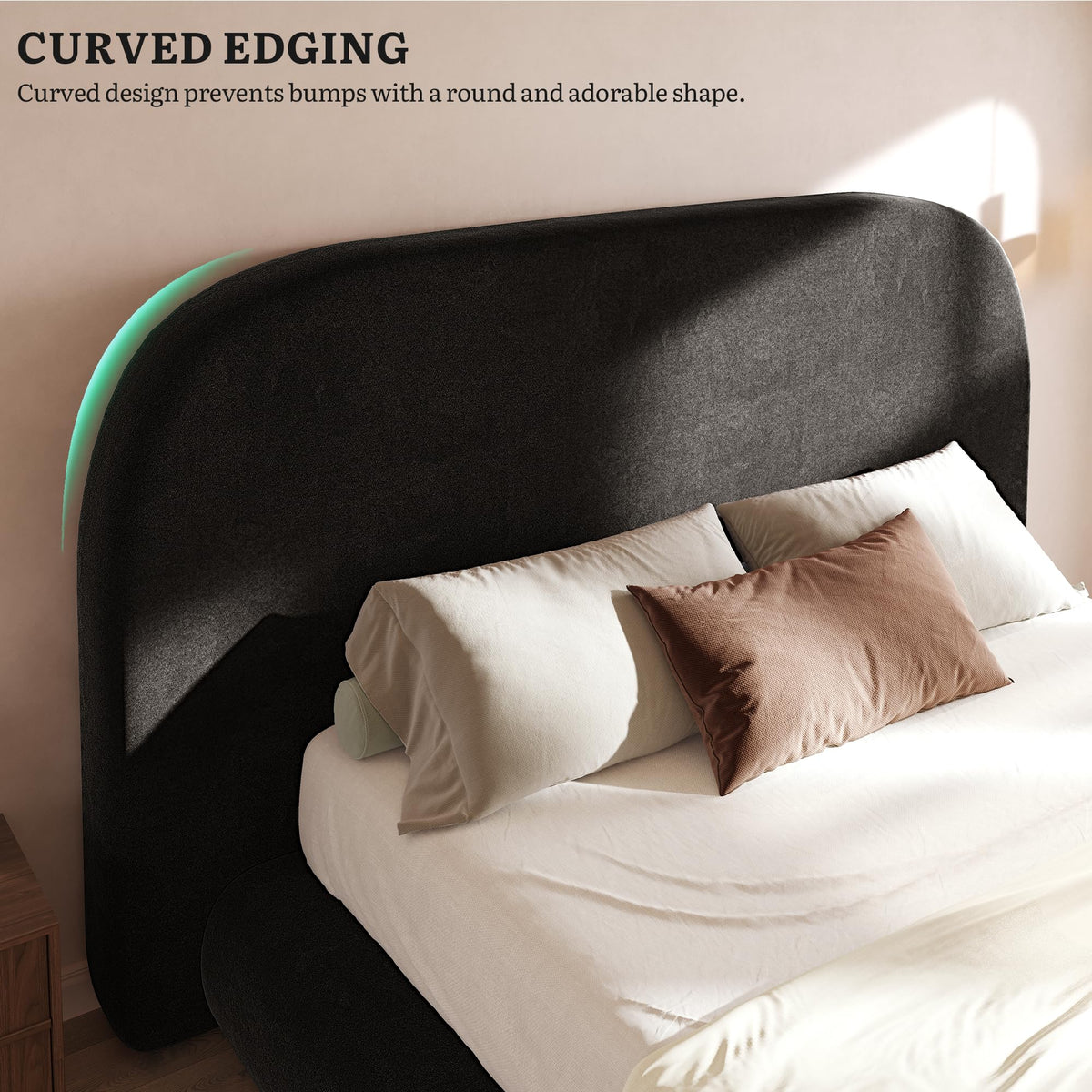 Queen Size Bed Frame with Headboard X33728