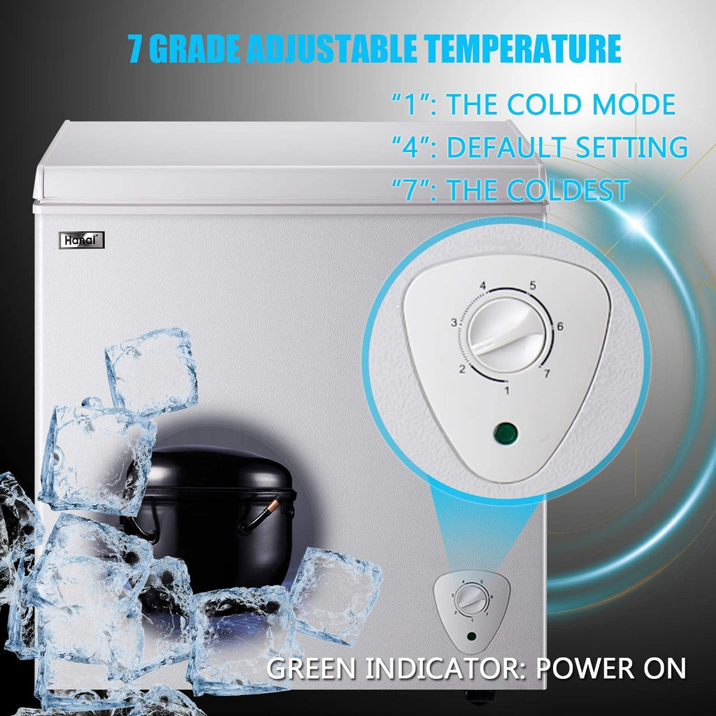 5.0 Cu.Ft White Chest Freezer with Removable Basket V407315