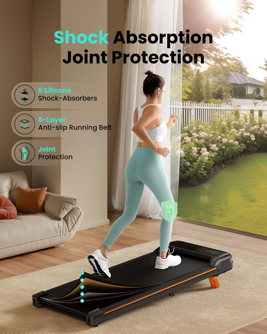 2.5HP Under Desk Treadmill with Incline J416133