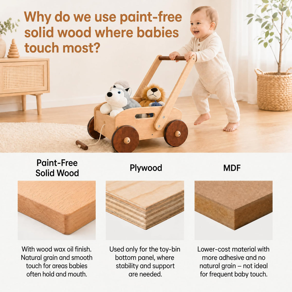Wooden Baby Walker H48770
