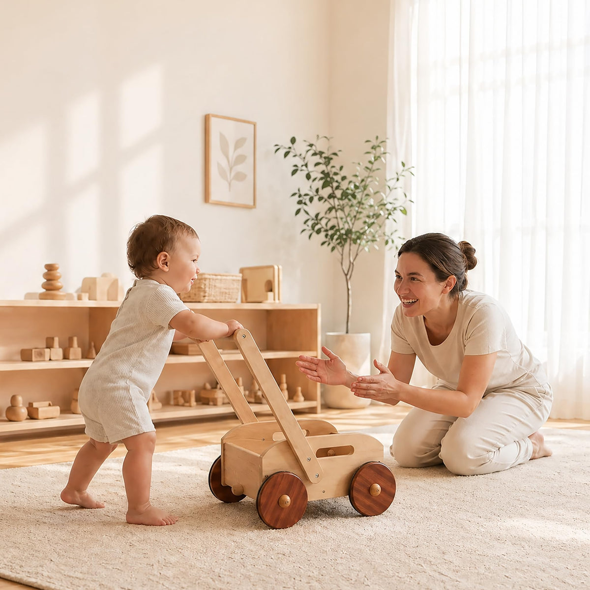 Wooden Baby Walker H48770