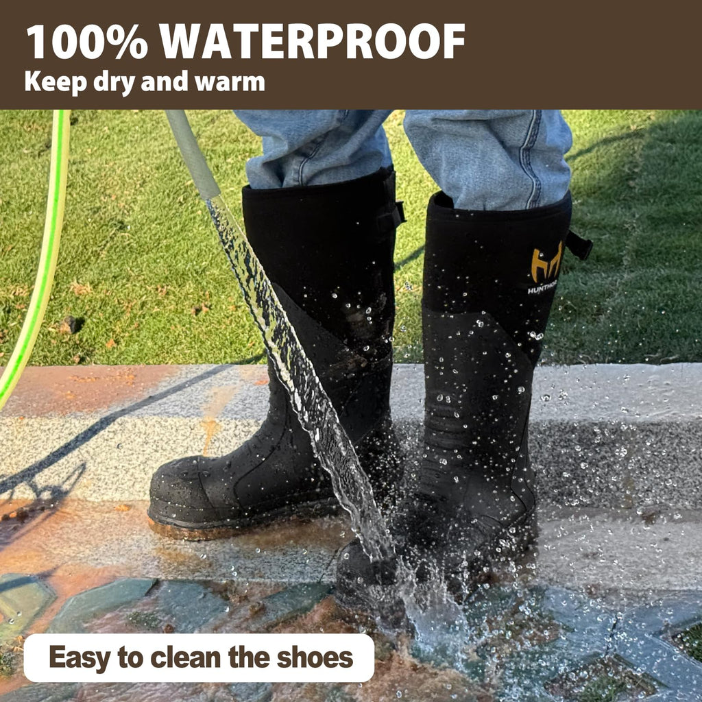 Steel Toe Rubber Work Boots with Steel Shank N47282